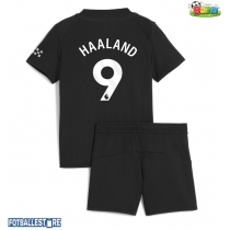 Manchester City Erling Haaland #9 Bortedraktsett Barn 2025-26 Kortermet (+ Korte bukser)